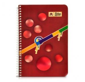 Lotus White Spiral Note Book 5 No, Size: 19x22.5 cm (80 Pages)